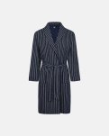 Badekåbe | 100% flannel bomuld | Grå stribet -JBS