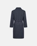 Badekåbe | 100% flannel bomuld | Grå stribet -JBS