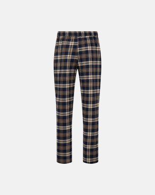 Pyjamasbukser "flannel" | 100% bomuld | Brun ternet -JBS