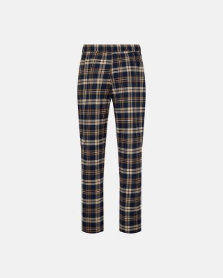 Pyjamasbukser "flannel" | 100% bomuld | Brun ternet