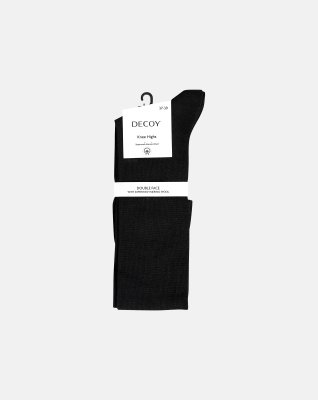 Knæstrømpe | Uld |Sort -Decoy