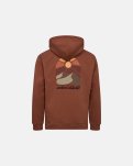Hoodie | Bomuld | Brun -Resteröds