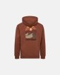 Hoodie | Bomuld | Brun - Resteröds
