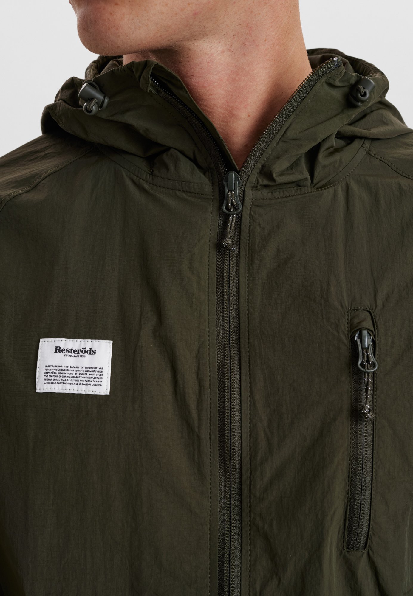 Windbreaker jakke | 100% recycled nylon | Grøn -Resteröds Windbreaker jakke | 100% recycled nylon | Grøn -Resteröds