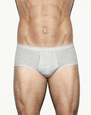 Briefs m. gylp "classic" | 100% bomuld | Grå -Olympia