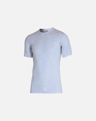 "Classic" t-shirt o-neck | 100% bomuld | Grå -Olympia