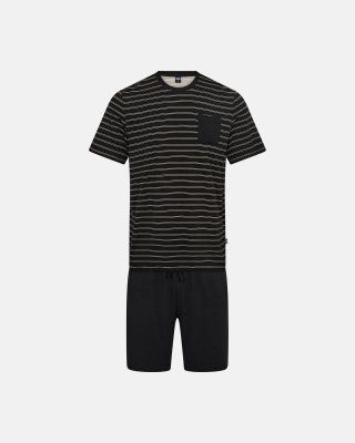 Pyjamas m. shorts "jersey" | Bambusviskose | Grå