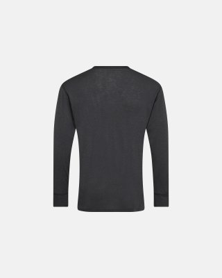 Langærmet t-shirt | 100% merino uld | Grå