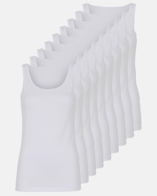 Tanktop 9-pak | GOTS bomuld | Hvid