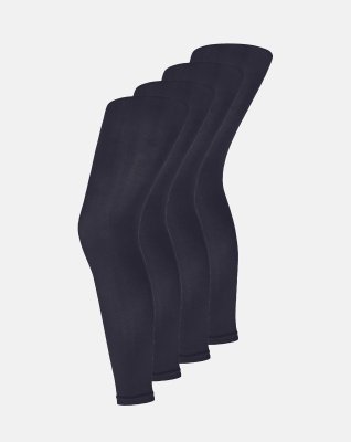 3/4 leggings 4-pak | Mikrofiber 60 denier | Blue iris -Decoy