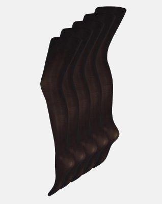 Strømpebukser "perfect fit" | 5-pak | 30 denier | Sort -Decoy