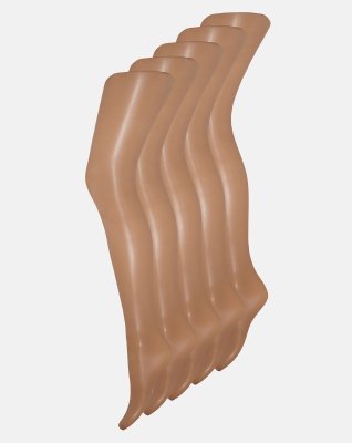 Strømpebukser "Silk look" 5-pak | 20 denier | Karamel -Decoy