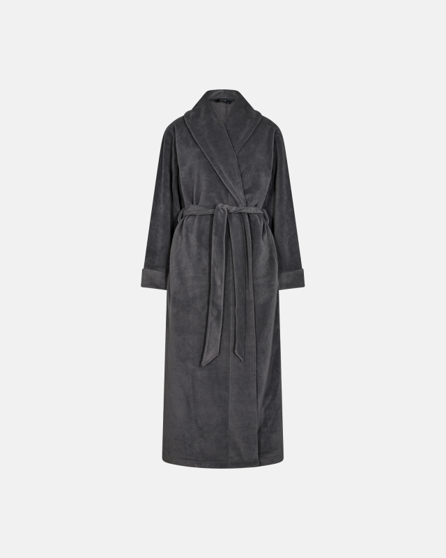 Lang Badekåbe | 100 Recycled Polyester | Grå
