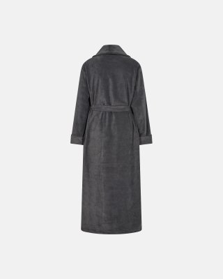 Lang badekåbe | 100% recycled polyester | Grå