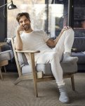 T-shirt | 100% merino uld | Sort -Dovre