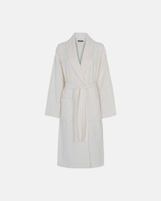 Lang badekåbe | 100% økologisk bomuld | Ivory