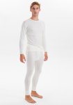 Langærmet t-shirt "wool" | 100% merino uld | Hvid -JBS