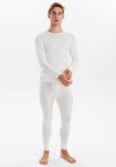 Langærmet t-shirt "wool" | 100% merino uld | Hvid -JBS