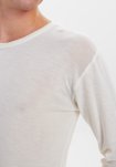 Langærmet t-shirt "wool" | 100% merino uld | Hvid -JBS