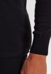 Langærmet t-shirt "grandad" | 100% bomuld | Sort -JBS