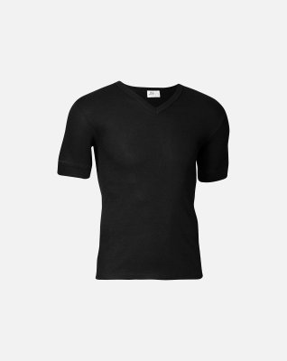 T-shirt "v-neck original" | 100% bomuld | Sort -JBS