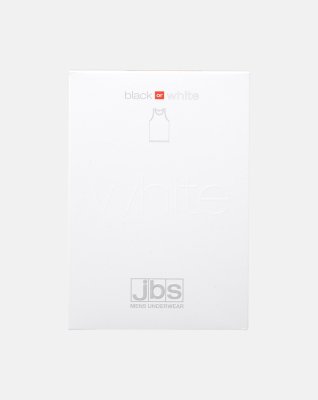 "Black or white" tanktop (singlet) | Bomuld | Hvid -JBS