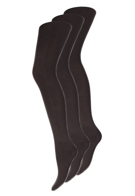 Strømpebukser 3-pak | Mikrofiber 60 denier | Black coffee