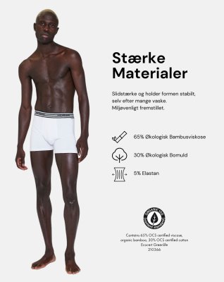 Tights | 2-pak | Økologisk bambusviskose | Hvid -JBS x Mads Nørgaard