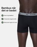 Tights | 2-pak | Økologisk bambusviskose | Sort -JBS x Mads Nørgaard