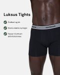 Tights | 2-pak | Økologisk bambusviskose | Sort -JBS x Mads Nørgaard
