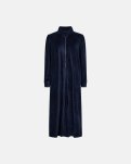 Badekåbe med lynlås | Velour | Navy -Decoy
