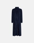 Badekåbe med lynlås | Velour | Navy -Decoy