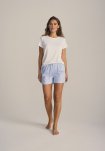 Pyjamas shorts | Bambusviskose | Blå/hvid strib -JBS of Denmark Women