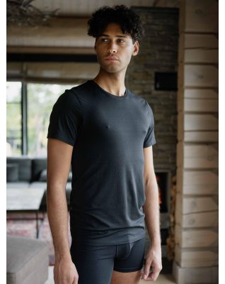 T-shirt 2-pak | Bambusviskose | Sort -Dovre