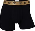 Tights "basic" 4-pak | Bomuld | Sort m. guld elastik -CR7
