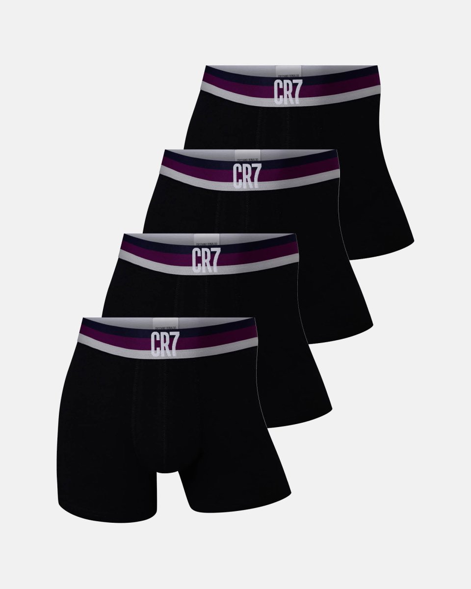 CR7 Tights "basic" 4-pak | Bomuld | Sort - M
