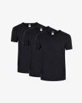 T-shirt 3-pak | Økologisk bomuld | Sort -Claudio