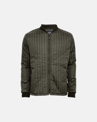 Vatteret jakke | Polyester | Grøn -ProActive