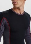 Langærmet t-shirt "dual layer" | Uld | Sort -ProActive