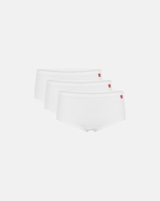 Hipster 3-pak | Bomuld | Hvid -Marathon Woman