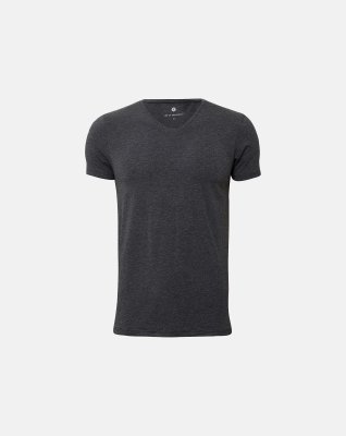 T-shirt v-neck | Bambusviskose | Mørk grå -JBS of Denmark Men