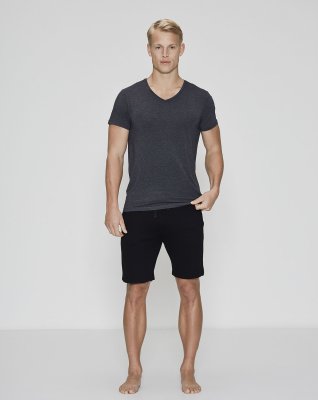 T-shirt v-neck | Bambusviskose | Mørk grå -JBS of Denmark Men