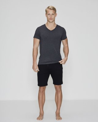T-shirt v-neck | Bambusviskose | Mørk grå