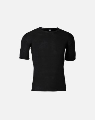 T-shirt "wool"  | 100% merino uld | Sort -JBS