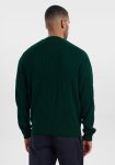 Cardigan med knapper | Bomuld | Grøn -Resteröds