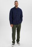 Skjorte "flannel" | 100% bomuld | Navy -Resteröds