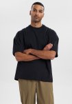 Oversize t-shirt | 100% bomuld | Sort -Resteröds