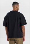 Oversize t-shirt | 100% bomuld | Sort -Resteröds