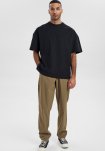 Oversize t-shirt | 100% bomuld | Sort -Resteröds