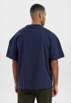 Oversize t-shirt | 100% bomuld | Navy -Resteröds